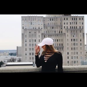 Black long sleeve top